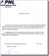 PNL comunicat