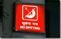 spitting India
