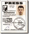 Florin Popescu legitimatie Desteptarea