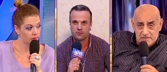 Vali Braniște (mijloc), in rol de amant al Oanei Lis