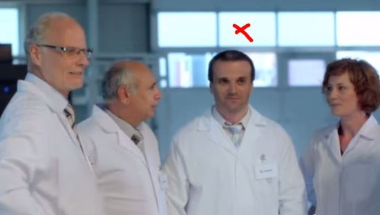 Vali Braniște în reclama Barrier