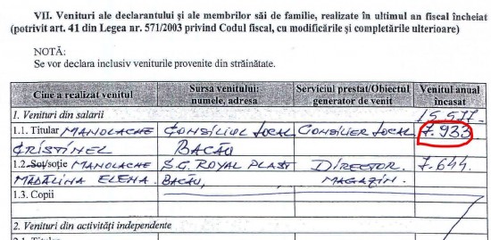 manolache declaratie avere