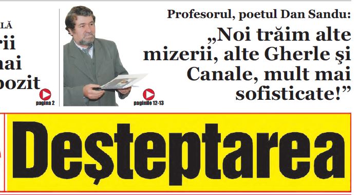 desteptarea poet sandu